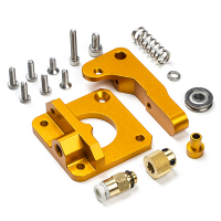 123-3D Aluminium MK8 Bowden gold left extruder upgrade kit  DEX00014