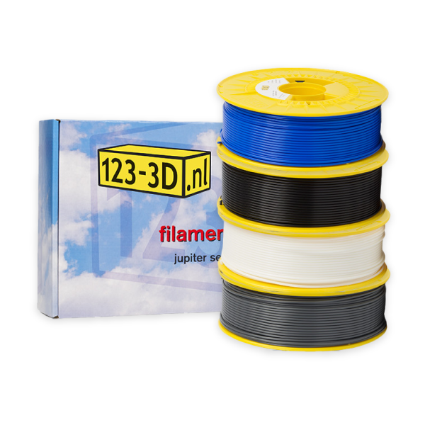 123-3D BE/DG/N/BK Tough PLA filament starter pack 1.75mm, 1.1 kg  DFE20346 - 1