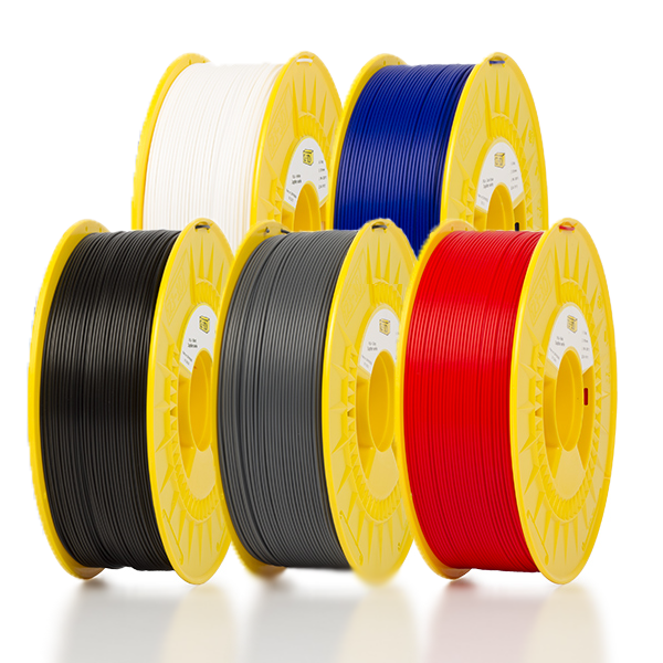 123-3D BK/GRY/W/R/B PLA filament bundle 1.75mm, 1.1kg  DFE00054 - 1