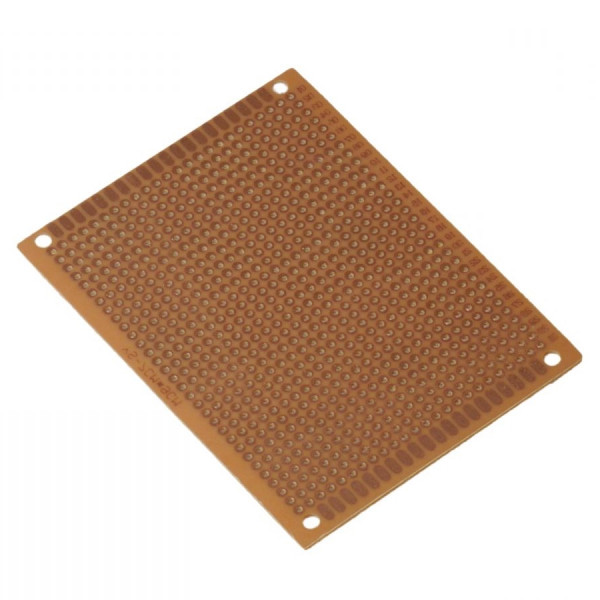 123-3D Epoxy FR-4 PCB single-sided islands, 100mm x 220mm  DBB00009 - 1