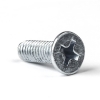 Galvanised metal countersunk head screw, M3 x 12mm (50-pack)