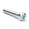 Galvanised metal round head screw, M2 x 16mm (50-pack)