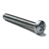 Galvanised metal round head screw, M3 x 16mm (50-pack)