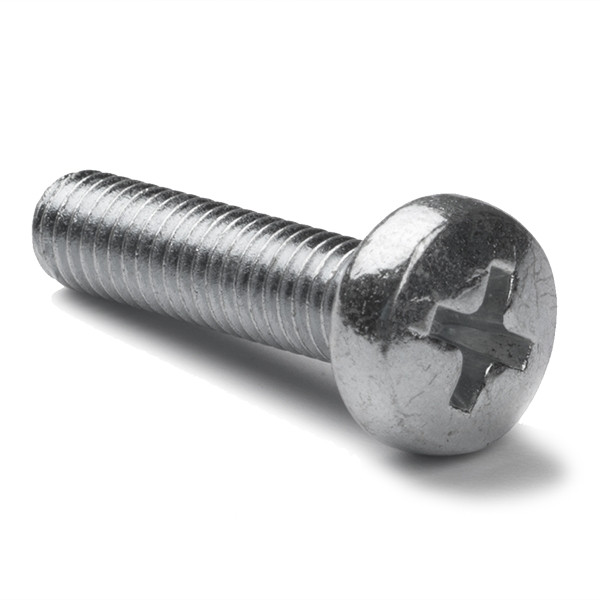 123-3D Galvanised metal round head screw, M4 x 16mm (50-pack)  DBM00022 - 1