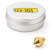 123-3D MK8 brass nozzle, 1.75mm x 0.4mm  DAR00765