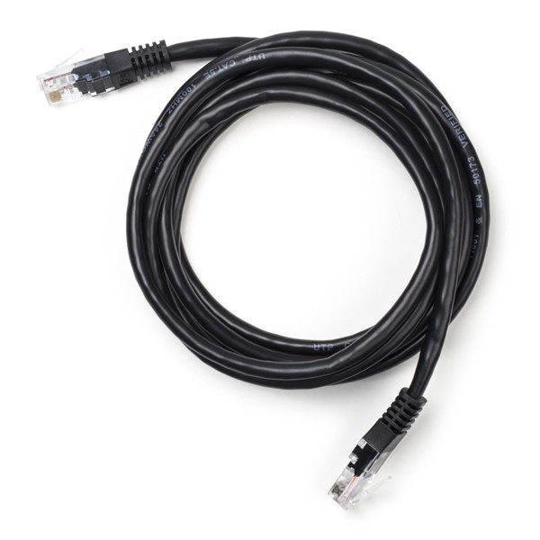 123-3D Network cable Cat5e U/UTP black, 2m K010604095 DDK00128 - 1