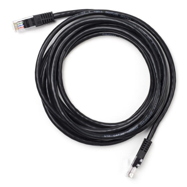 123-3D Network cable Cat5e U/UTP black, 3m K010604096 DDK00129 - 1