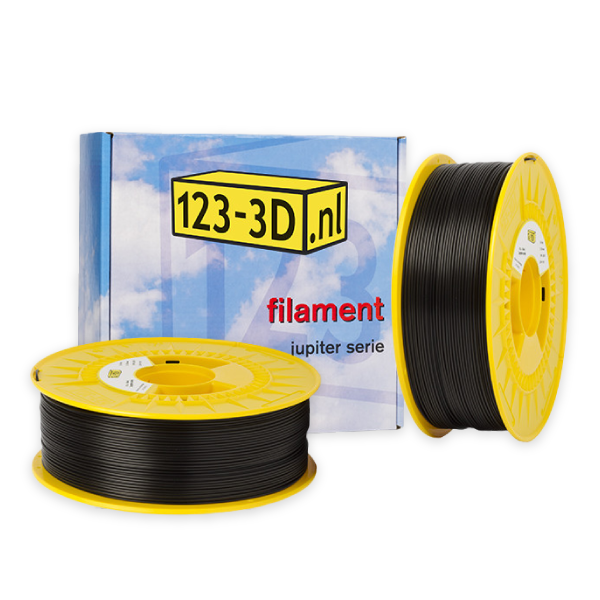 123-3D black PLA filament 1.75mm, 1.1kg (2-pack)  DFE20285 - 1