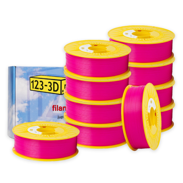 123-3D bright pink PLA filament 1.75mm, 1.1kg (10-pack)  DFE20340 - 1