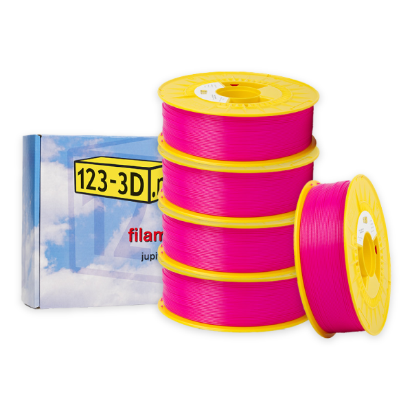 123-3D bright pink PLA filament 1.75mm, 1.1kg (5-pack)  DFE20320 - 1