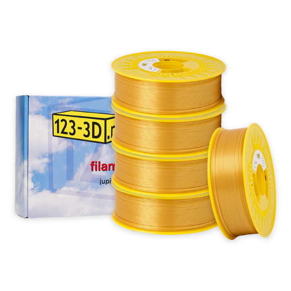 123-3D gold PLA filament 1.75mm, 1.1kg (5-pack)  DFE20313 - 1