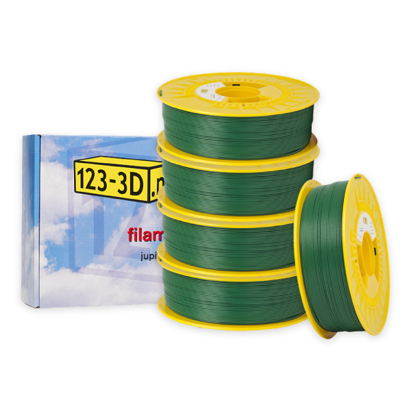 123-3D green PLA filament 1.75mm, 1.1kg (5-pack)  DFE20311 - 1