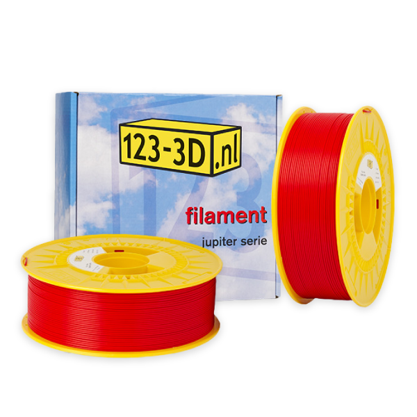 123-3D red PLA filament 1.75mm, 1.1kg (2-pack)  DFE20288 - 1