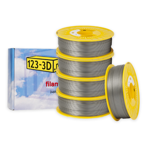 123-3D silver PLA filament 1.75mm, 1.1kg (5-pack)  DFE20312 - 1