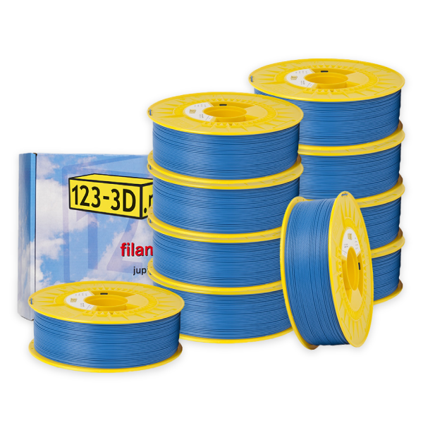 123-3D sky blue PLA filament 1.75mm, 1.1kg (10-pack)  DFE20334 - 1