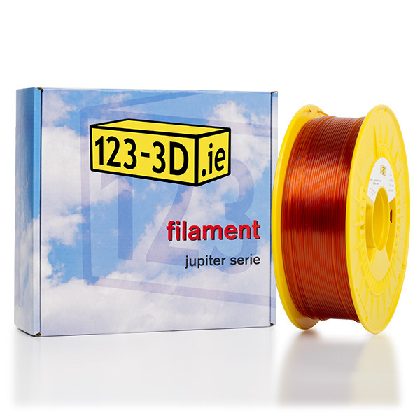 123-3D transparent orange PETG filament 1.75mm, 1kg  DFP01115 - 1