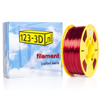 123-3D transparent red PETG filament 1.75mm, 1kg  DFP01178