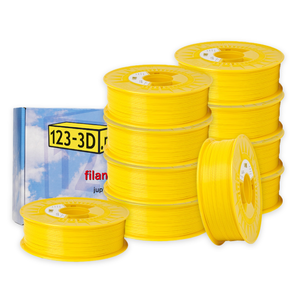 123-3D yellow PLA filament 1.75mm, 1.1kg (10-pack)  DFE20327 - 1