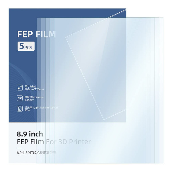 Anycubic3D Anycubic 3D FEP film for Photon Mono Mono X 6K / M3 Plus / Mono X2 / Mono 6ks (5-pack) S020055 DAR01820 - 1