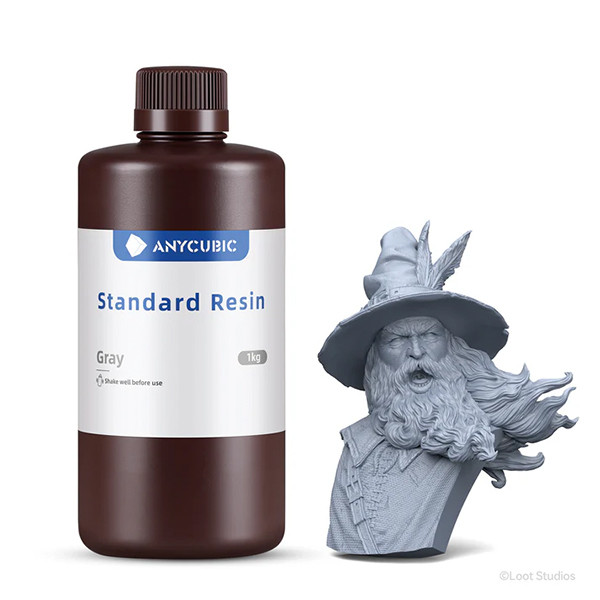 Anycubic3D Anycubic standard grey resin, 1kg SPTGY-105E DLQ06013 - 1