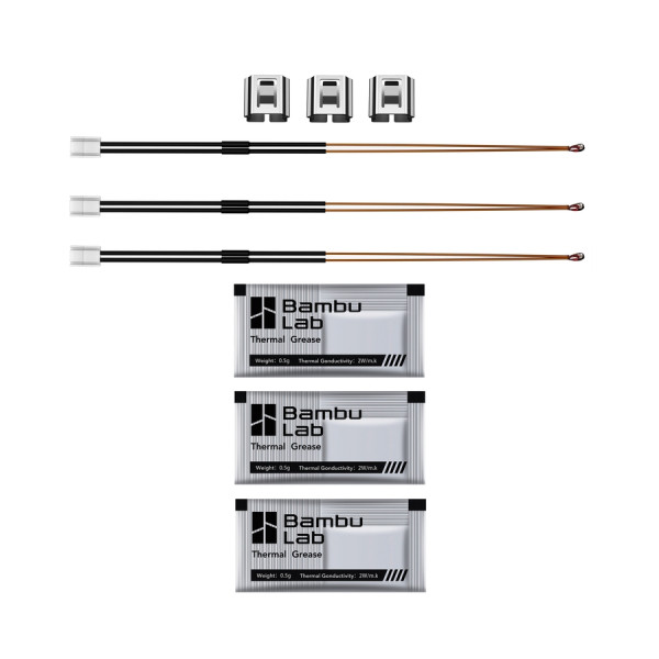 BambuLab Bambu Lab X1 series hotend thermistor (3-pack) FAH001-T-3 DAR01350 - 2