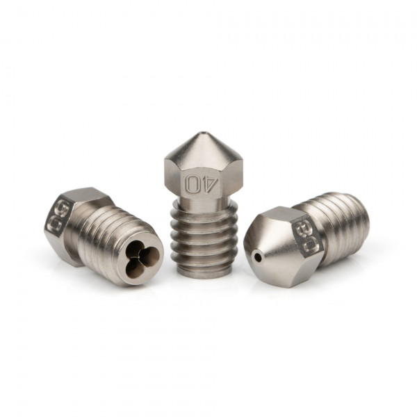 Bondtech CHT® coated brass nozzle M6, 1.75mm x 0.60mm 600-C-CHT-MOS-175-60 DBO00071 - 1