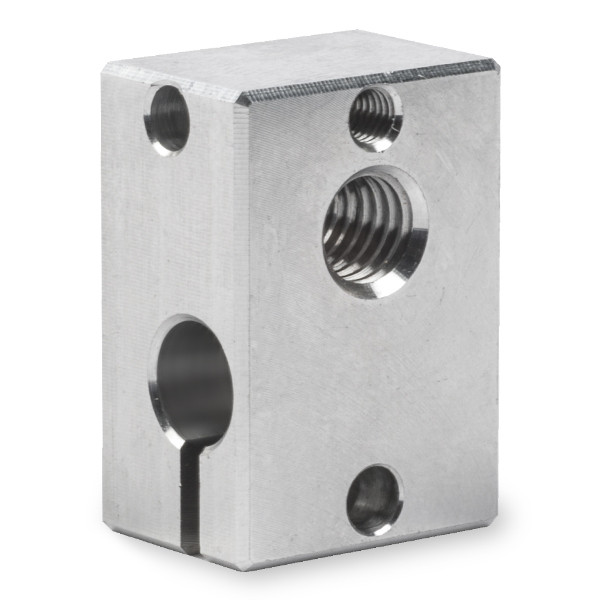 E3D V6 heaterblock incl. mounting materials V6-BLOCK-CARTRIDGE-ALU DED00021 - 1