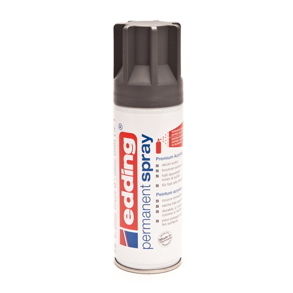 Edding 5200 anthracite permanent matte acrylic spray paint, 200ml 4-5200926 239070 - 1