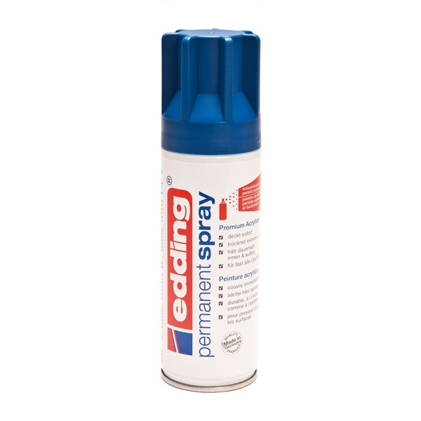 Edding 5200 blue permanent matte acrylic spray paint, 200ml 4-5200903 239047 - 1