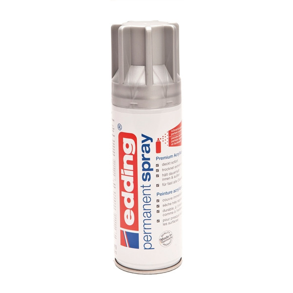 Edding 5200 silver permanent matter acrylic spray paint, 200ml 4-5200923 239067 - 1