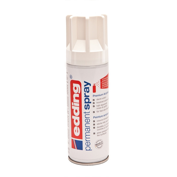 Edding 5200 white permanent matte acrylic spray paint, 200ml 4-5200922 239066 - 1