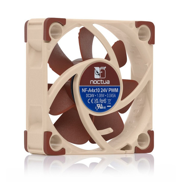 Noctua NF-A4x10 4-pin PWM axial fan, 40mm x 40mm x 10mm  DAR01379 - 1