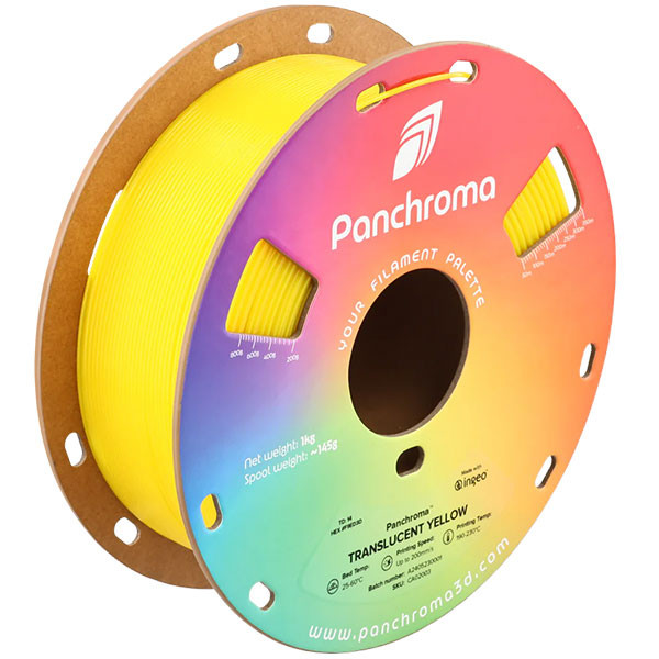 Polymaker Panchroma™ yellow Translucent PLA filament 1.75mm, 1kg CA02003 DFP14405 - 1