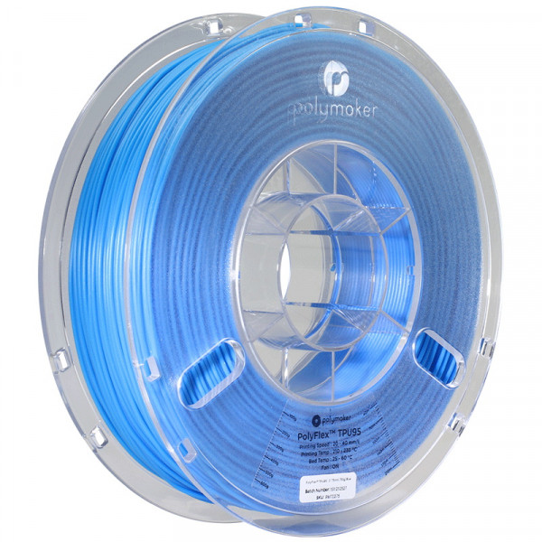 Polymaker PolyFlex blue TPU95 filament 2.85mm, 0.75kg 70276 PD01011 PM70276 DFP14177 - 1