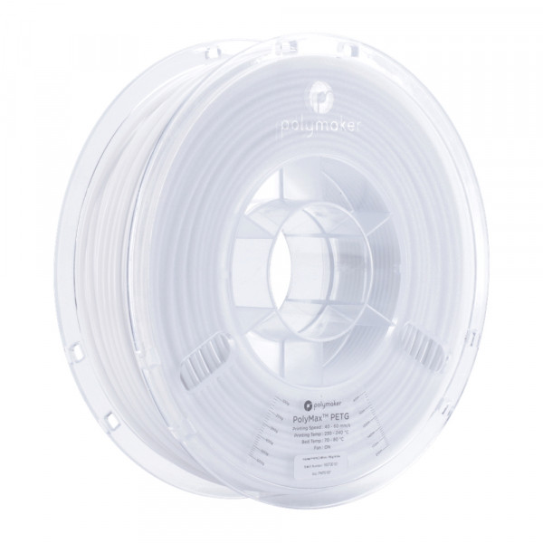 Polymaker PolyMax white PETG filament 2.85mm, 0.75kg 70187 PB02004 PM70187 DFP14097 - 1