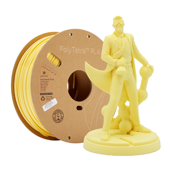 Polymaker PolyTerra banana PLA filament 1.75mm, 1kg PM70865 DFP14152 - 1