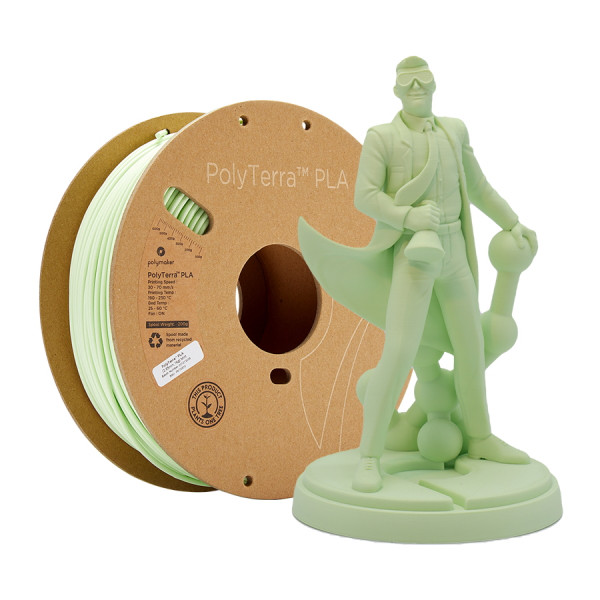 Polymaker PolyTerra mint PLA filament 1.75mm, 1kg PM70869 DFP14162 - 1