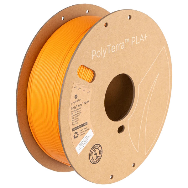 Polymaker PolyTerra orange PLA+ filament 1.75mm, 1kg PA05002 DFP14359 - 1