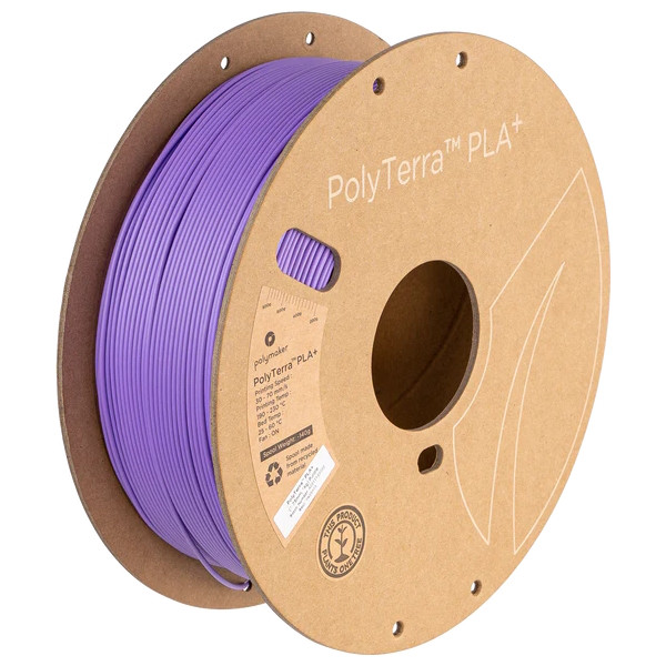 Polymaker PolyTerra purple PLA+ filament 1.75mm, 1kg PA05003 DFP14362 - 1