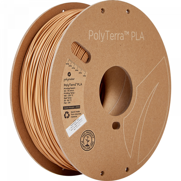 Polymaker PolyTerra wood-brown PLA filament 1.5mm, 1kg PM70976 DFP14241 - 1