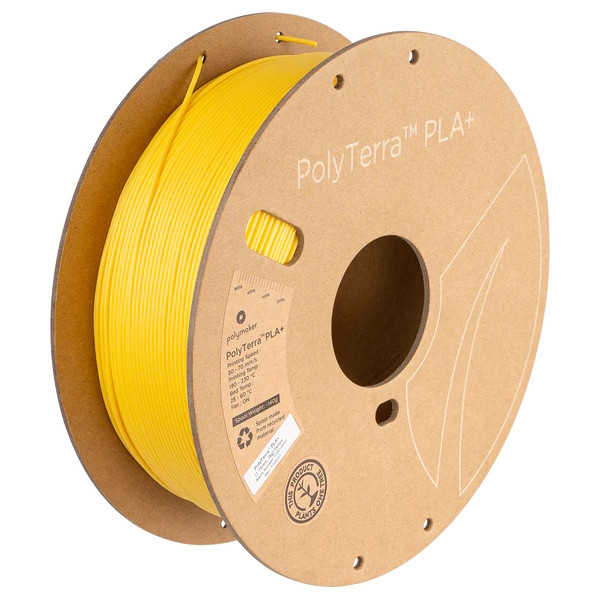 Polymaker PolyTerra yellow PLA+ filament 1.75mm, 1kg PA05001 DFP14360 - 1