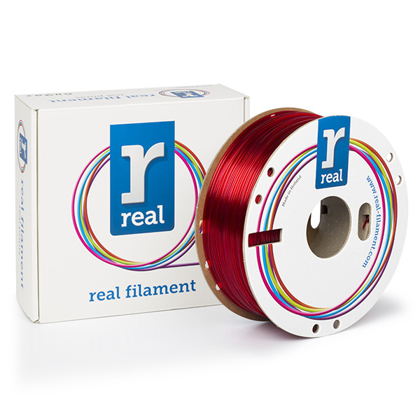 REAL transparent red PETG filament 1.75mm, 1kg  DFP02230 - 1