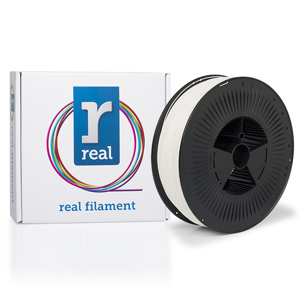 REAL white PETG recycled filament 1.75mm, 5kg  DFP02318 - 1