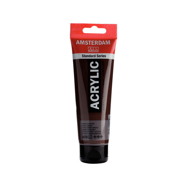 RoyalTalens Talens Amsterdam burnt umber acrylic paint, 120ml 17094092 220641 - 1