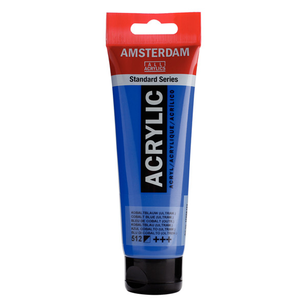 RoyalTalens Talens Amsterdam cobalt blue ultramarine acrylic paint, 120ml 17095122 220645 - 1