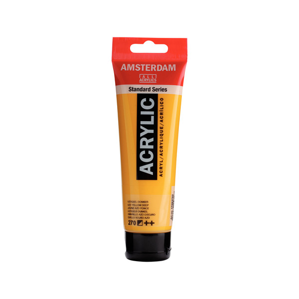 RoyalTalens Talens Amsterdam dark azo yellow acrylic paint, 120ml 17092702 220614 - 1