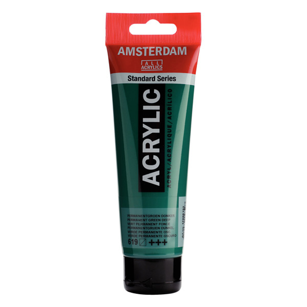 RoyalTalens Talens Amsterdam dark permanent green acrylic paint, 120ml 17096192 220664 - 1