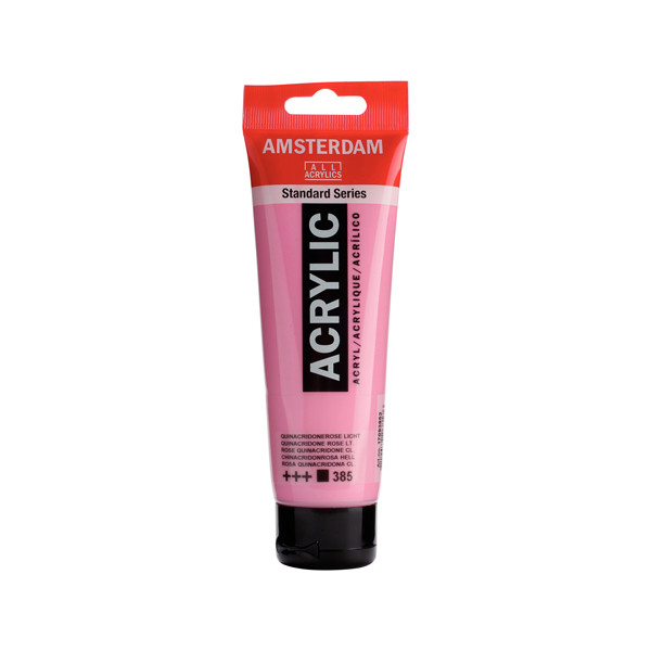 RoyalTalens Talens Amsterdam light quinacridone rose acrylic paint, 120ml 17093852 220635 - 1