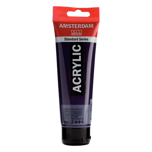 RoyalTalens Talens Amsterdam permanent blue violet acrylic paint, 120ml 17095682 220655 - 1