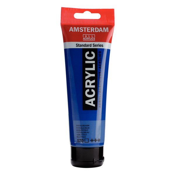 RoyalTalens Talens Amsterdam phthalo blue acrylic paint, 120ml 17095702 220656 - 1